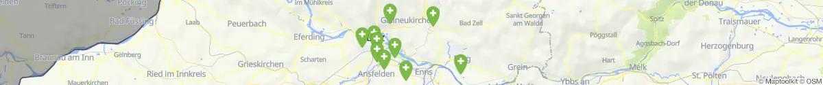 Kartenansicht für Apotheken-Notdienste in der Nähe von Hagenberg im Mühlkreis (Freistadt, Oberösterreich)
